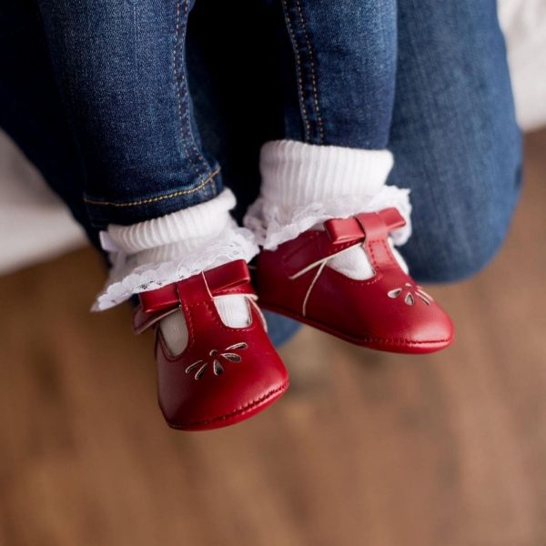 <span>Brynna</span> Infant Classic Red T-Straps for Baby Girls - Image 7