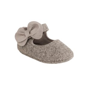 CAMILLA Infant Faux-Wool Mary Janes with Bows