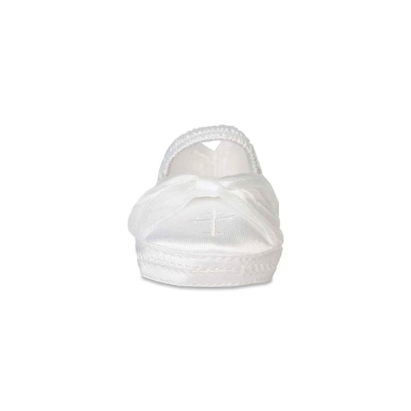<span>Christina</span> Infant White Satin Mary Janes - Image 3