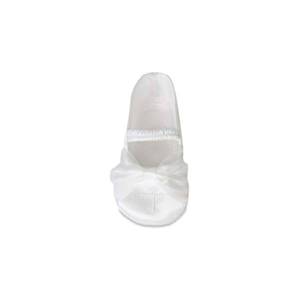 <span>Christina</span> Infant White Satin Mary Janes - Image 6