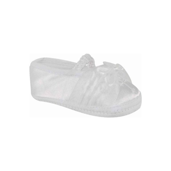 Christina Infant White Satin Mary Janes