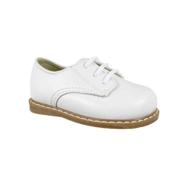 Drew Toddler White Leather Oxfords