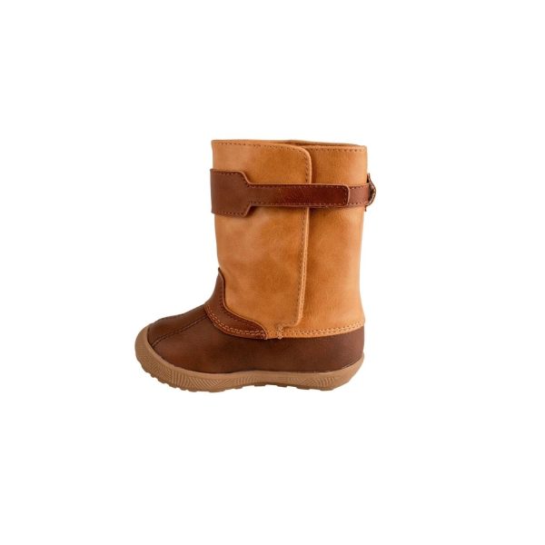 <span>Easton</span> Luggage Tan Duck Boots with Cognac Trim - Image 2