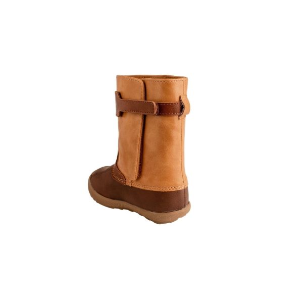 <span>Easton</span> Luggage Tan Duck Boots with Cognac Trim - Image 3
