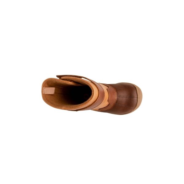 <span>Easton</span> Luggage Tan Duck Boots with Cognac Trim - Image 6