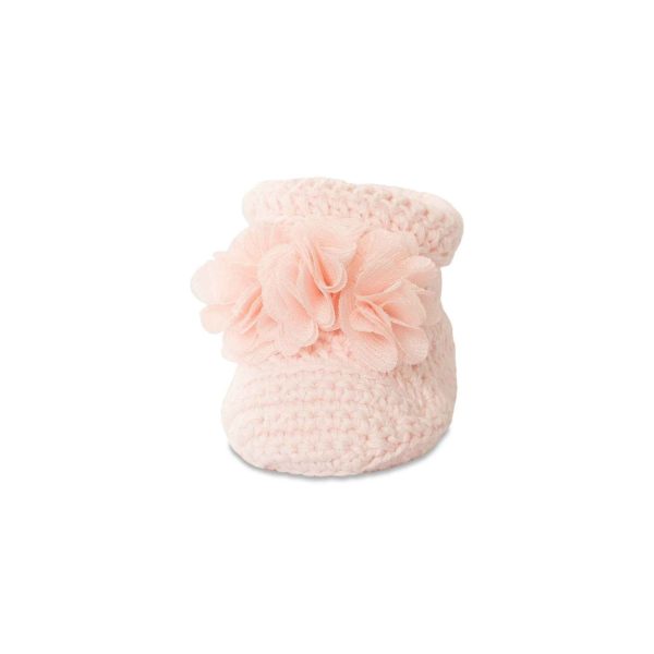 <span>Elyn</span> Newborn Pink Crochet Booties - Image 2