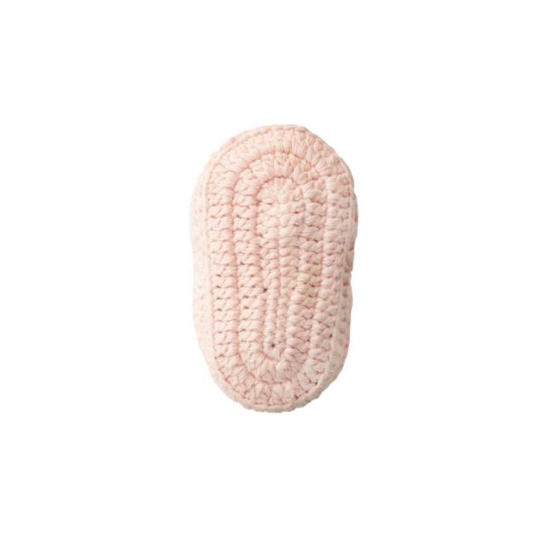 <span>Elyn</span> Newborn Pink Crochet Booties - Image 5