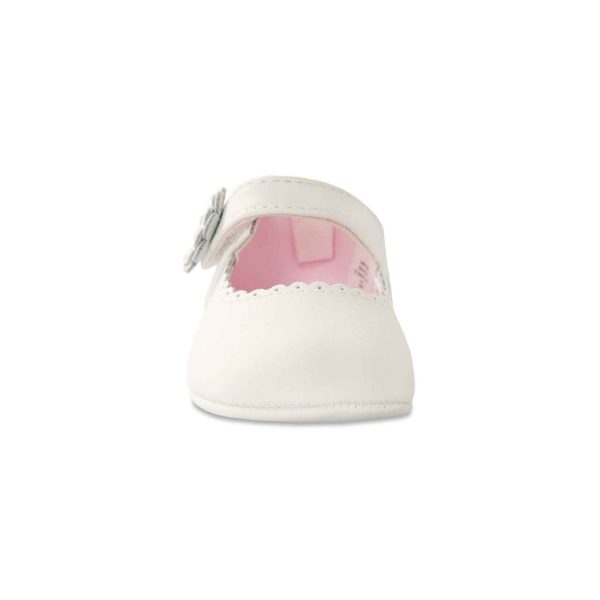 <span>Emma</span> Infant White Leather Mary Jane Flats - Image 3
