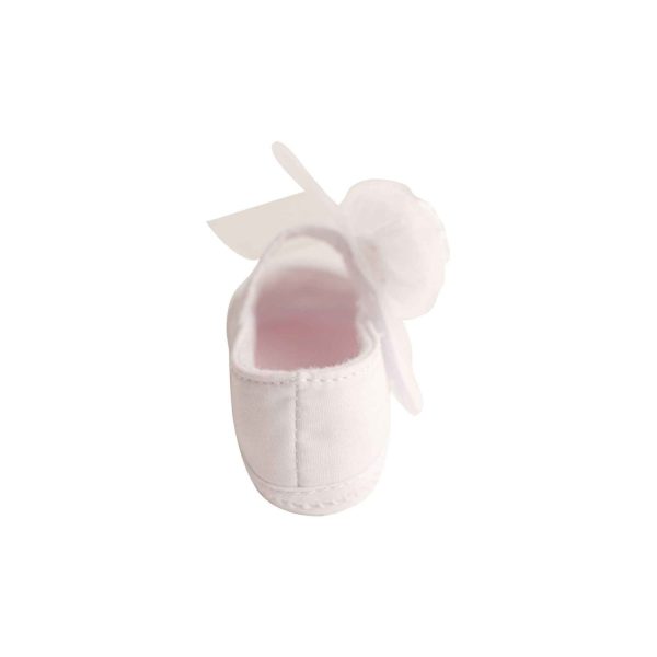 <span>HADLEY</span> Infant White Mary Jane Flats with Flowers - Image 4