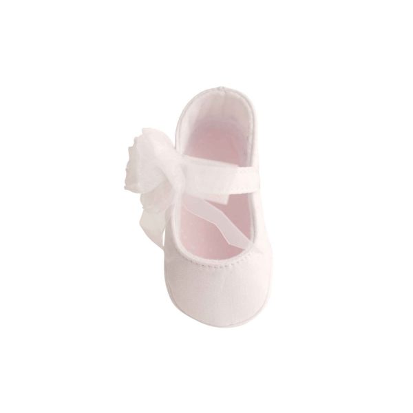 <span>HADLEY</span> Infant White Mary Jane Flats with Flowers - Image 5