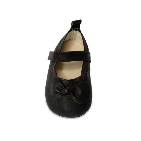 <span>Jaclyn</span> Infant Black Soft Sole Mary Janes with Bow - Image 2