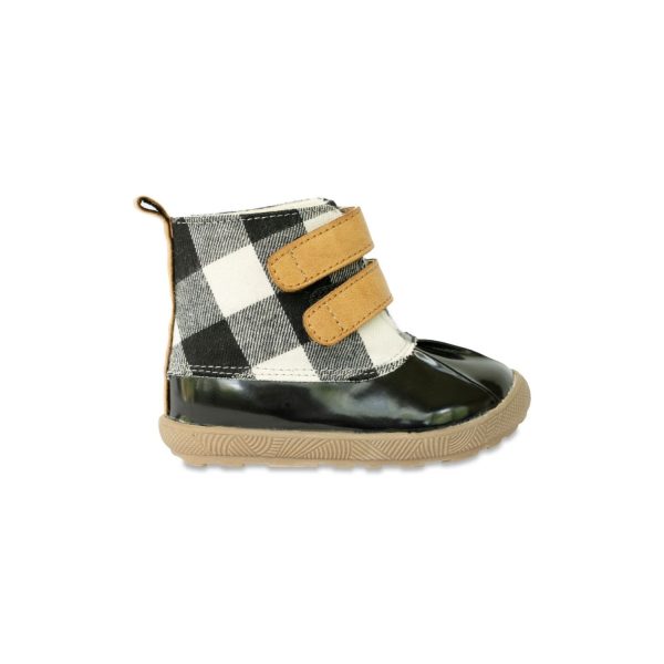 Jamie Toddler Buffalo Plaid Duck Boots