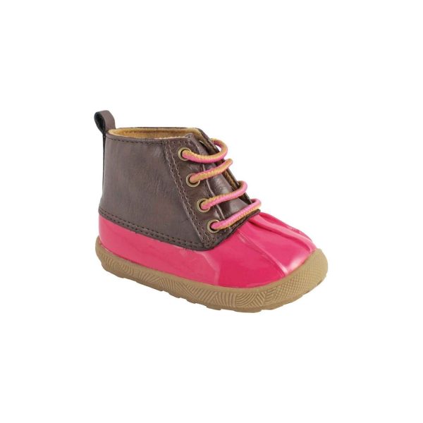 Jude Toddler Fuchsia/Brown Duck Boots