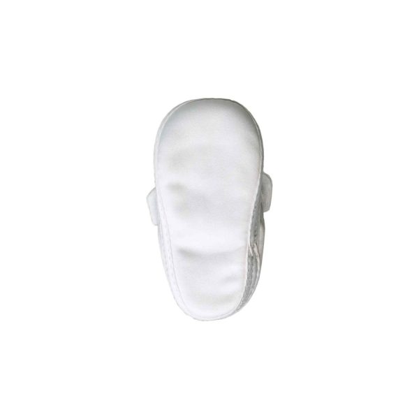 <span>Kaden</span> Infant White Satin Dress Shoes with Removable Straps for Monogramming - Image 6