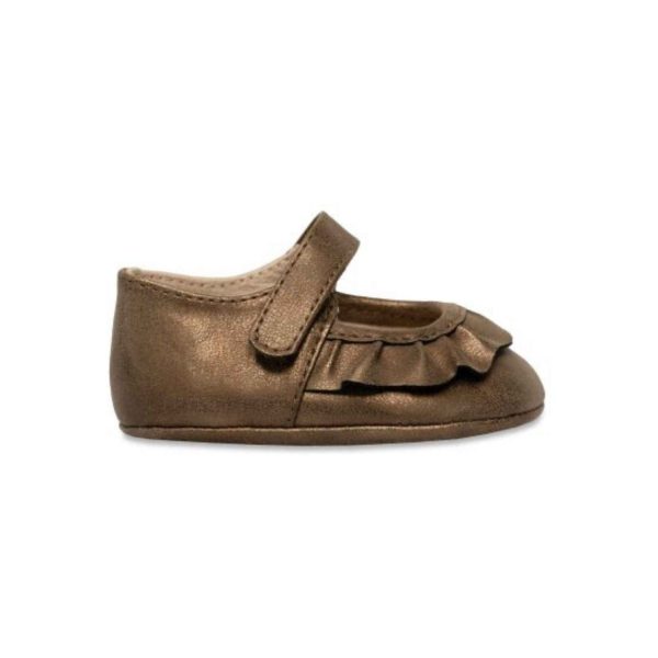 <span>Kamdyn</span> Infant Brown Soft Sole Mary Janes - Image 2