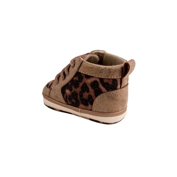 <span>Kassidy</span> Soft-Sole Leopard Print High-Top Sneakers with Laces - Image 4