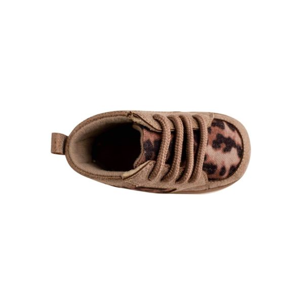 <span>Kassidy</span> Soft-Sole Leopard Print High-Top Sneakers with Laces - Image 6
