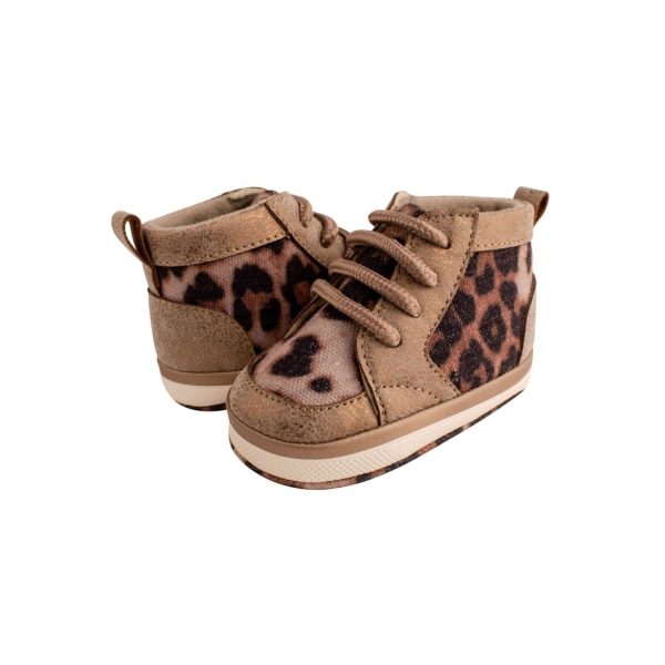 <span>Kassidy</span> Soft-Sole Leopard Print High-Top Sneakers with Laces - Image 8