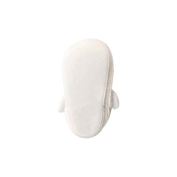 <span>Kendall</span> Infant White Satin Mary Janes with Removable Straps for Monogramming - Image 4