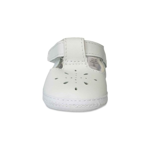 <span>Kennedy</span> Infant White Leather T-Straps - Image 3