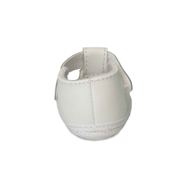 <span>Kennedy</span> Infant White Leather T-Straps - Image 4