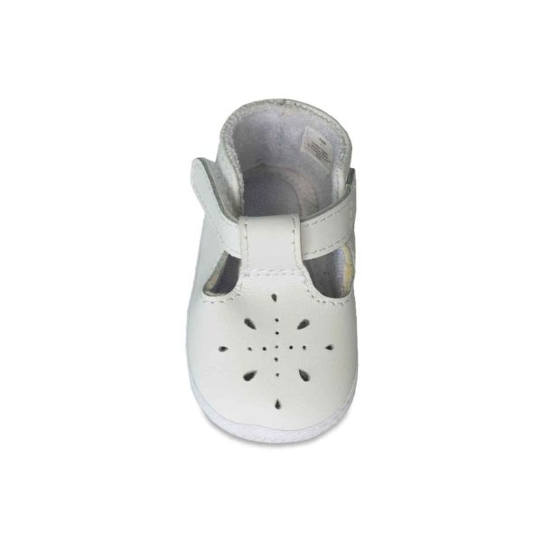 <span>Kennedy</span> Infant White Leather T-Straps - Image 5
