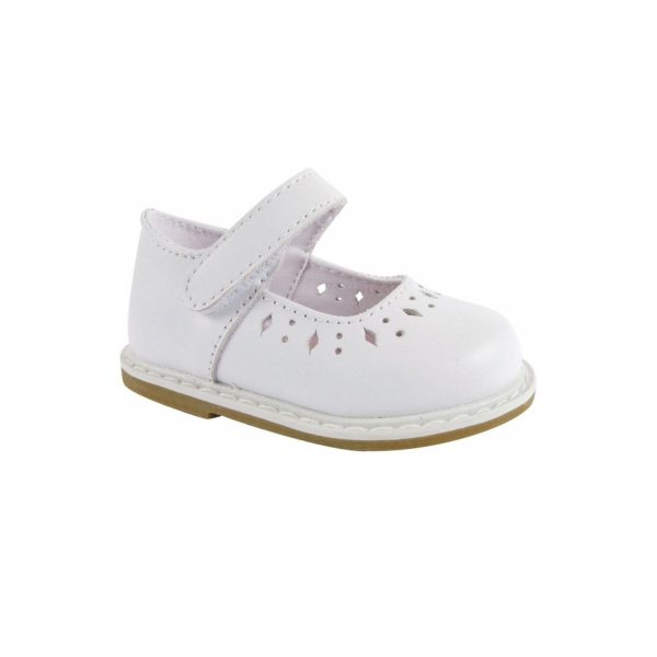 Laynie Toddler White Leather Mary Janes