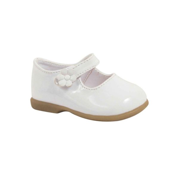 Leighton Toddler White Patent Mary Jane Dress Flats