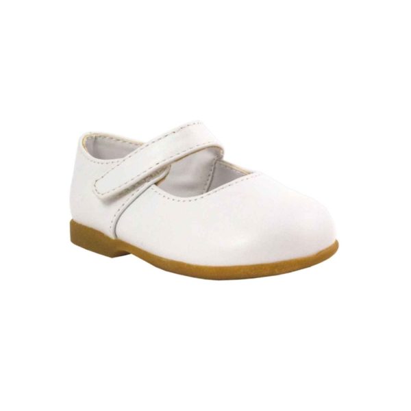 Lena Toddler White Lambskin Mary Janes