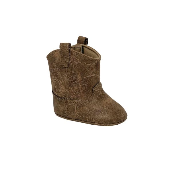 LEO Infant Distressed Brown Work Boots