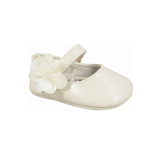 Linley Infant Ivory Patent Soft Sole Dress Flats