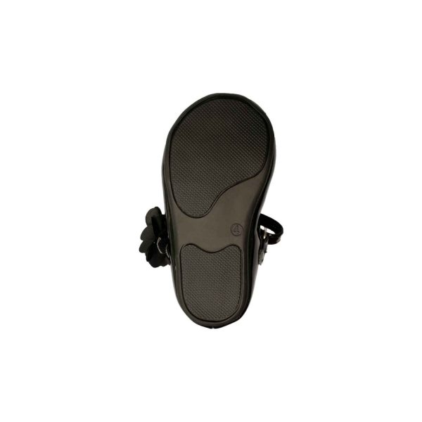 <span>Linley</span> Toddler Black Patent Mary Jane Dress Flats with Flower - Image 4