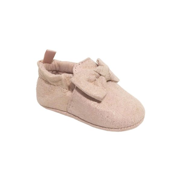 Maren Infant/Toddler Shimmer Slippers with Bow