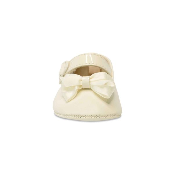 <span>McKenna</span> Infant Ivory Patent Mary Jane Flats with Bows - Image 5