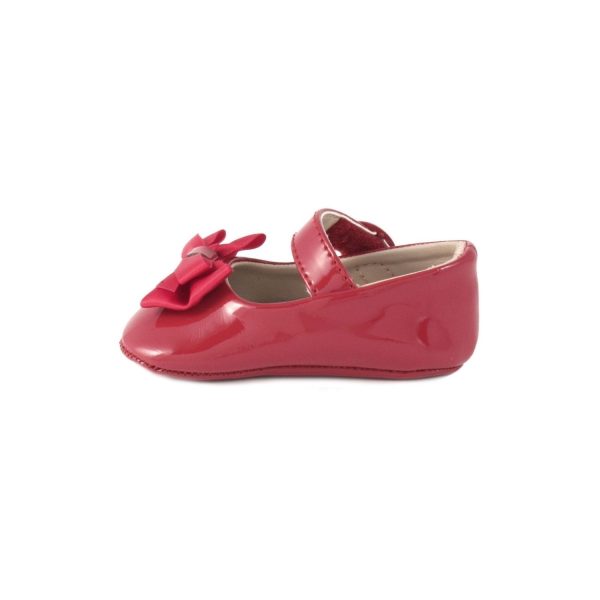 <span>McKenna</span> Infant Red Patent Mary Jane Flats with Bows - Image 2