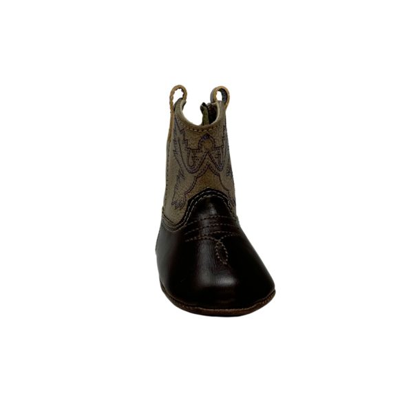 <span>Miller</span> Infant Brown Soft Sole Cowboy Boots - Image 3