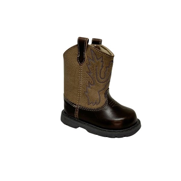 <span>Miller</span> Toddler Brown Cowboy Boots with Round Toe