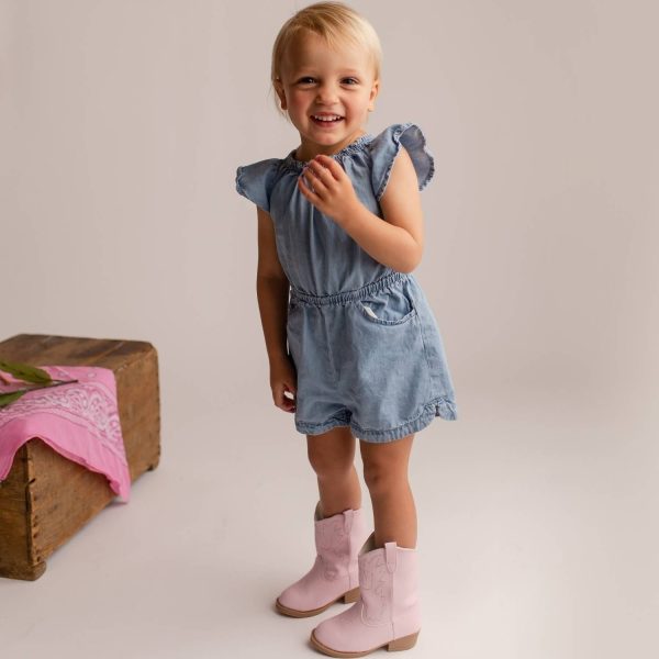 <span>Miller</span> Toddler Pink Cowboy Boots - Image 2
