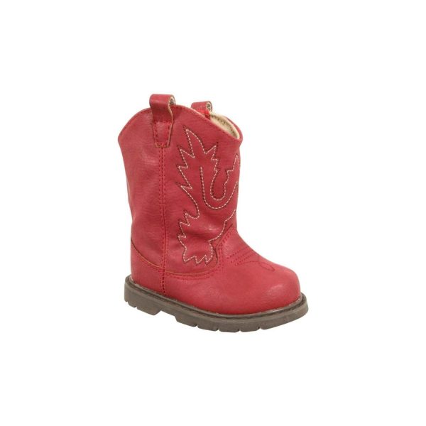 Miller Toddler Red Cowboy Boots with Round Toe