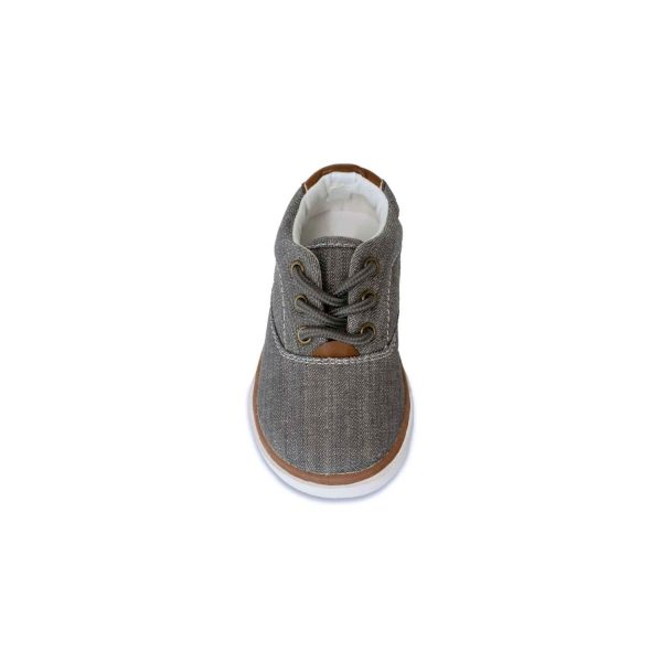 <span>Milo</span> Toddler Gray Canvas Sneakers - Image 3