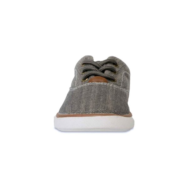 <span>Milo</span> Toddler Gray Canvas Sneakers - Image 4