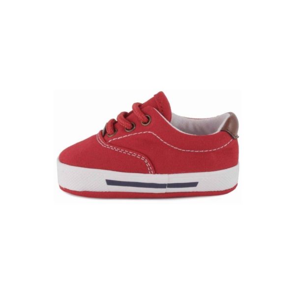 <span>Milo</span> Infant Red Canvas Lace-up Sneakers - Image 2