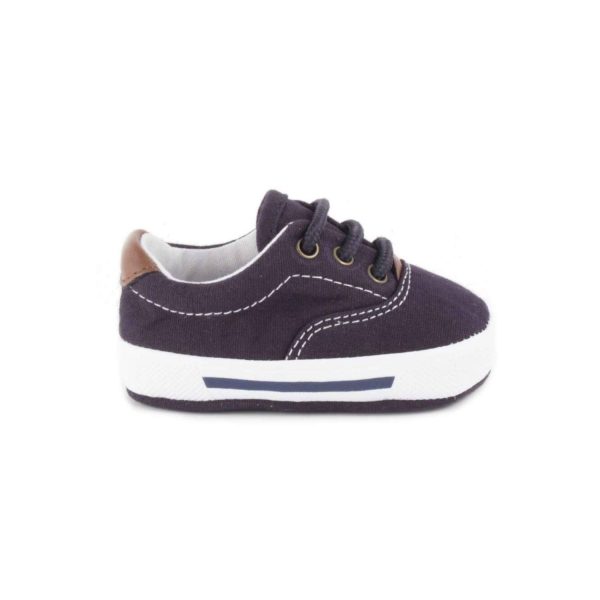 <span>Milo</span> Infant Navy Canvas Sneakers - Image 2