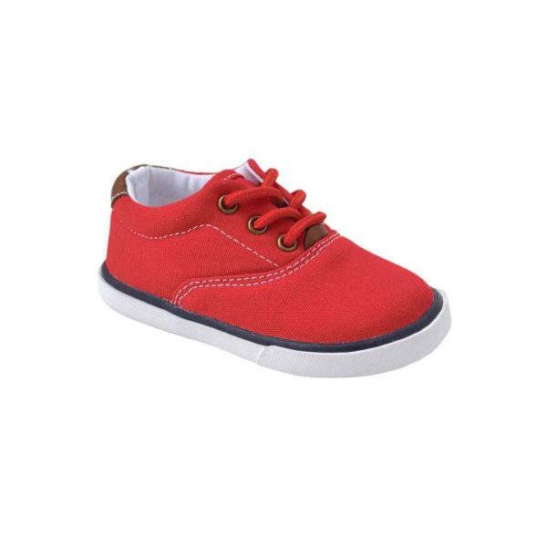 Milo Toddler Red Canvas Sneakers