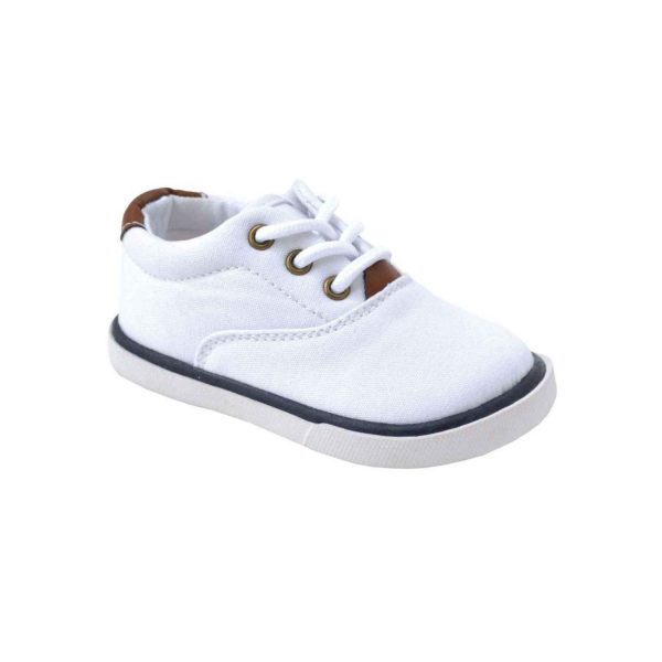 <span>Milo</span> Toddler White Canvas Sneakers