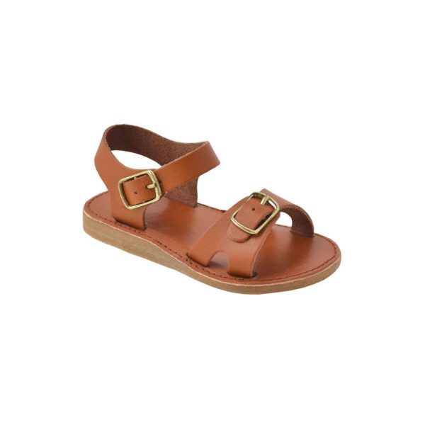 Parker Toddler Tan Leather Sandals