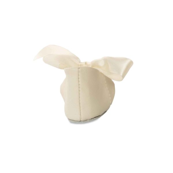 <span>Sabrina</span> Infant Ivory Lambskin Soft Sole Dress Flats - Image 5