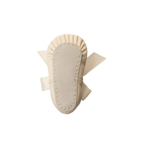 <span>Sabrina</span> Infant Ivory Lambskin Soft Sole Dress Flats - Image 6