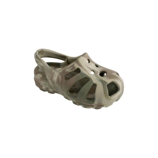 Sunny Toddler Green Camouflage Molded Clogs with Back Straps