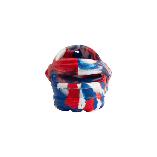 <span>Sunny</span> Toddler Red, White and Blue Molded Clogs with Back Straps - Image 3